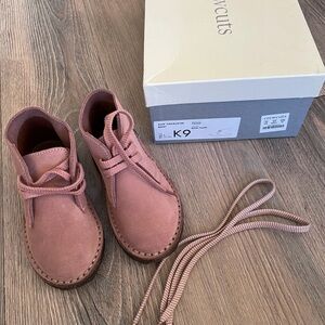 J. Crew Crewcuts Kids' MacAlister Chukka Boots in Rose Taupe suede. Size K9